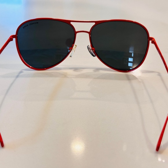 Unisex Orange Sunglasses - Picture 6 of 6